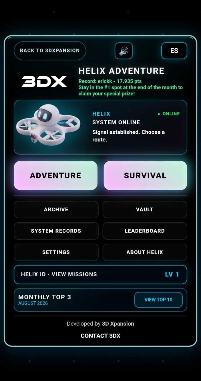 Recurso visual de Helix para interaccion de marca